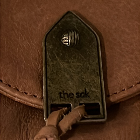 The Sak Slim Playa Leather Convertible Crossbody in Tobacco - Picture 2 of 4